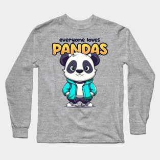 Everyone Loves Pandas Long Sleeve T-Shirt